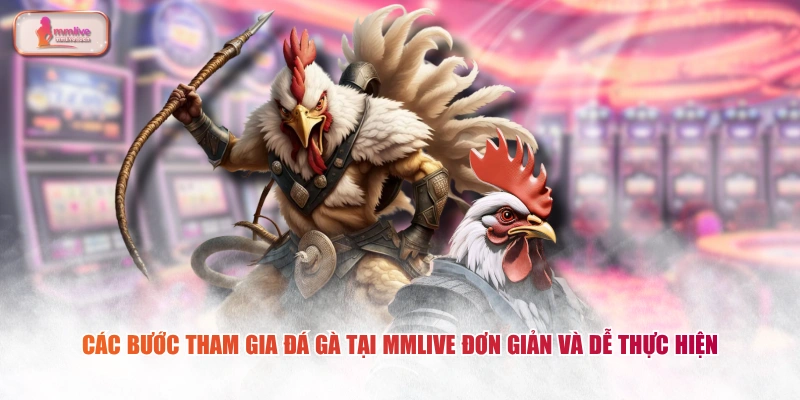Các bước tham gia đá gà tại MMLIVE đơn giản và dễ thực hiện 